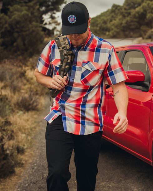 THE FALLEN BAMBOO SHORT SLEEVE BUTTON UP - MENS